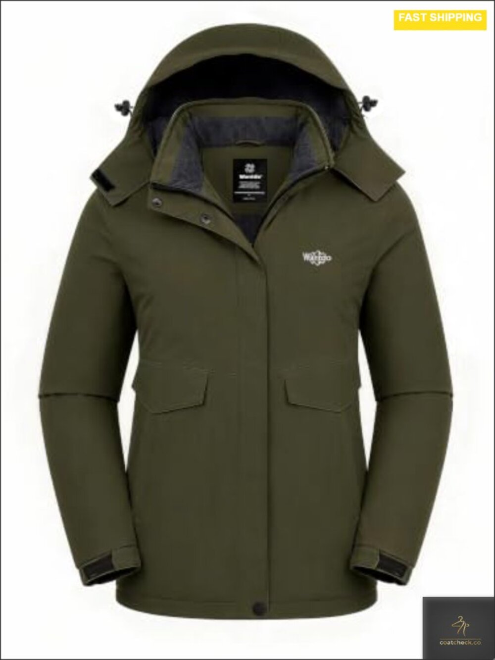 Waterproof Ski Jacket Fleece Lined Insulated Winter Coat